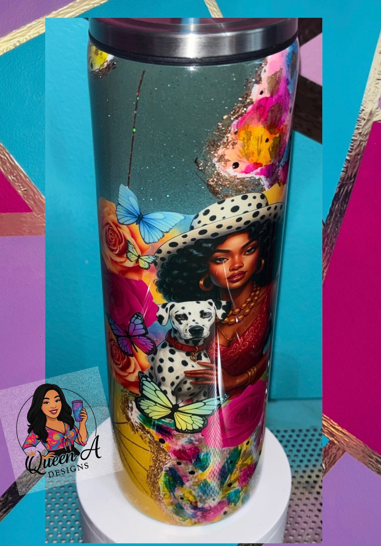 🖤 “Spotted in Style” 🐾30 Oz. Tumbler