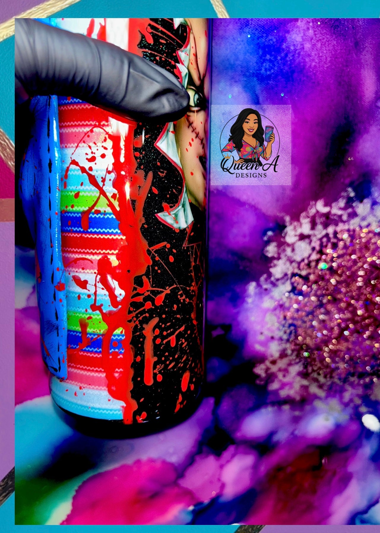 🔪🩸“Playtime’s Over” – 30oz 3D Stainless Steel Tumbler
