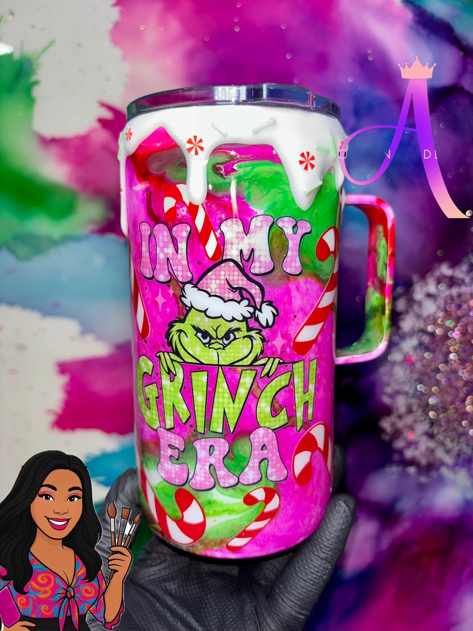 💚🩷🎄“In My Grinch Era” 20 Oz. Mug🎄✨