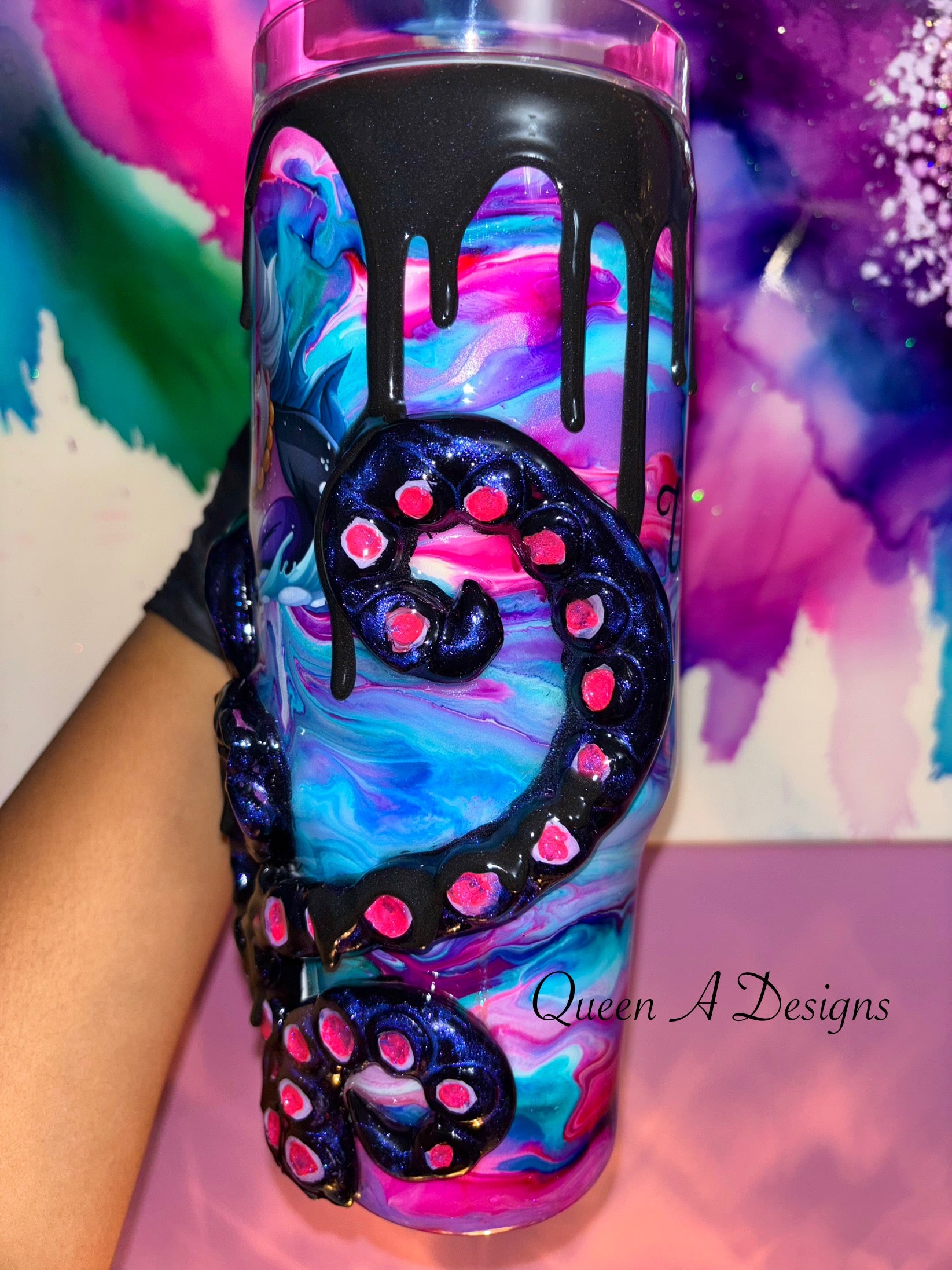 “Sea Witch Energy” 40 Oz. 3D Tumbler W/Handle