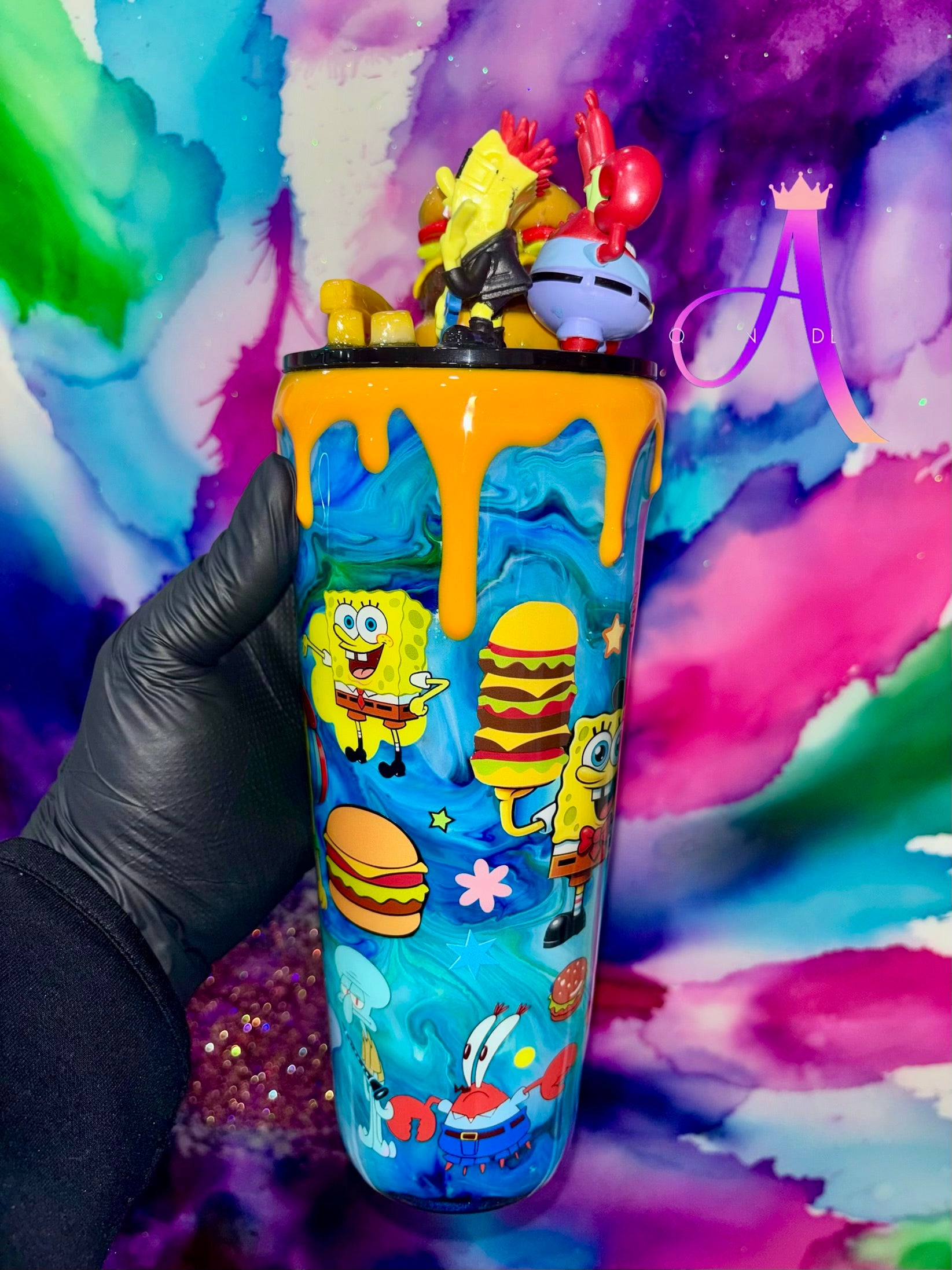 “Bikini Bottom Burger Party” : SpongeBob & Mr. Krabs (Rockstar Edition)🍔🎸✨🦀🎉