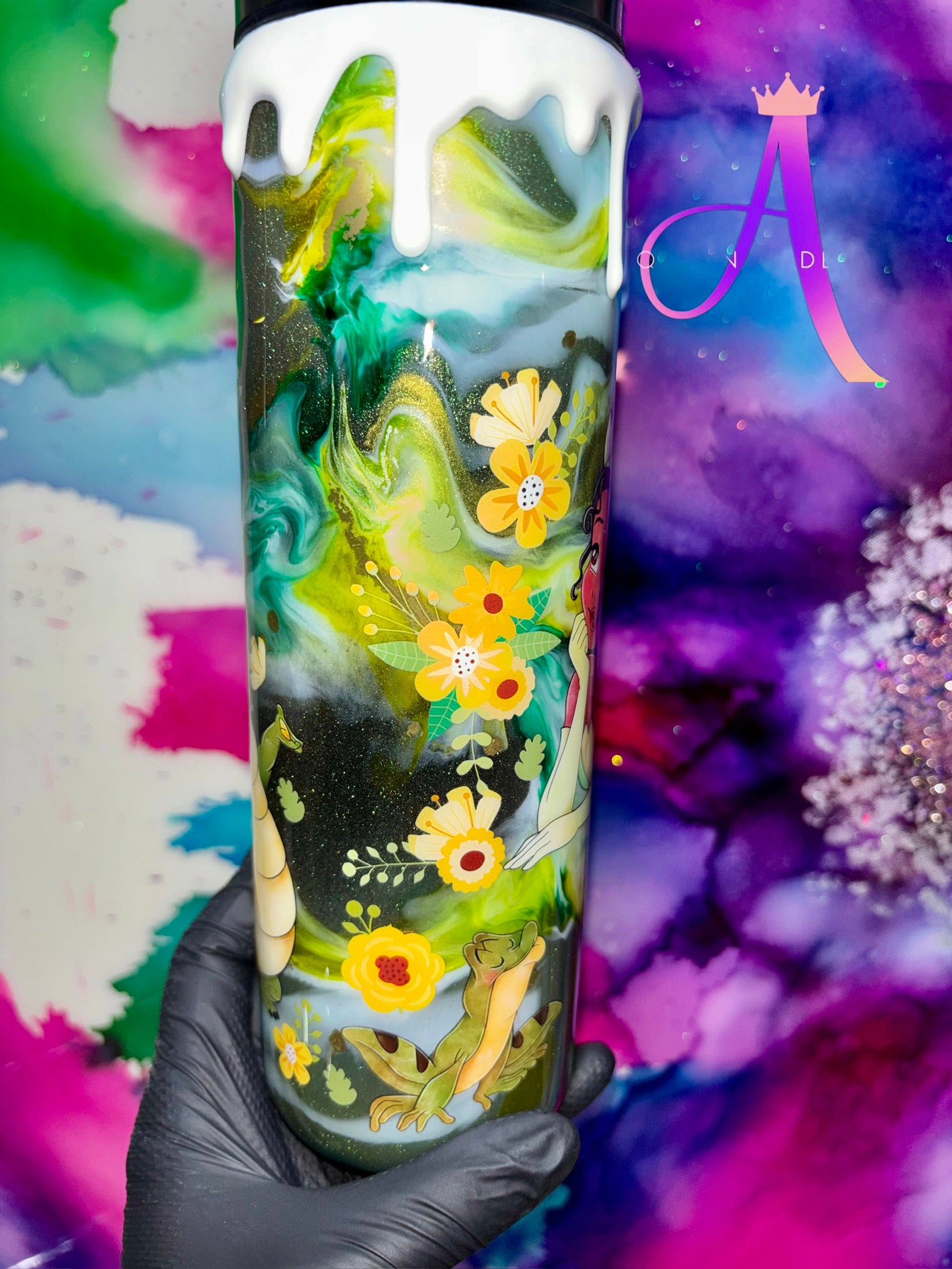 “Daydreaming in the Bayou” 30 Oz. Tumbler 👸🏾🐸✨💛