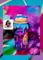 🍩🩷✨“Homers Heaven”✨18 Oz. Glass Tumbler  (✨🔵Blue Icing🔵✨)