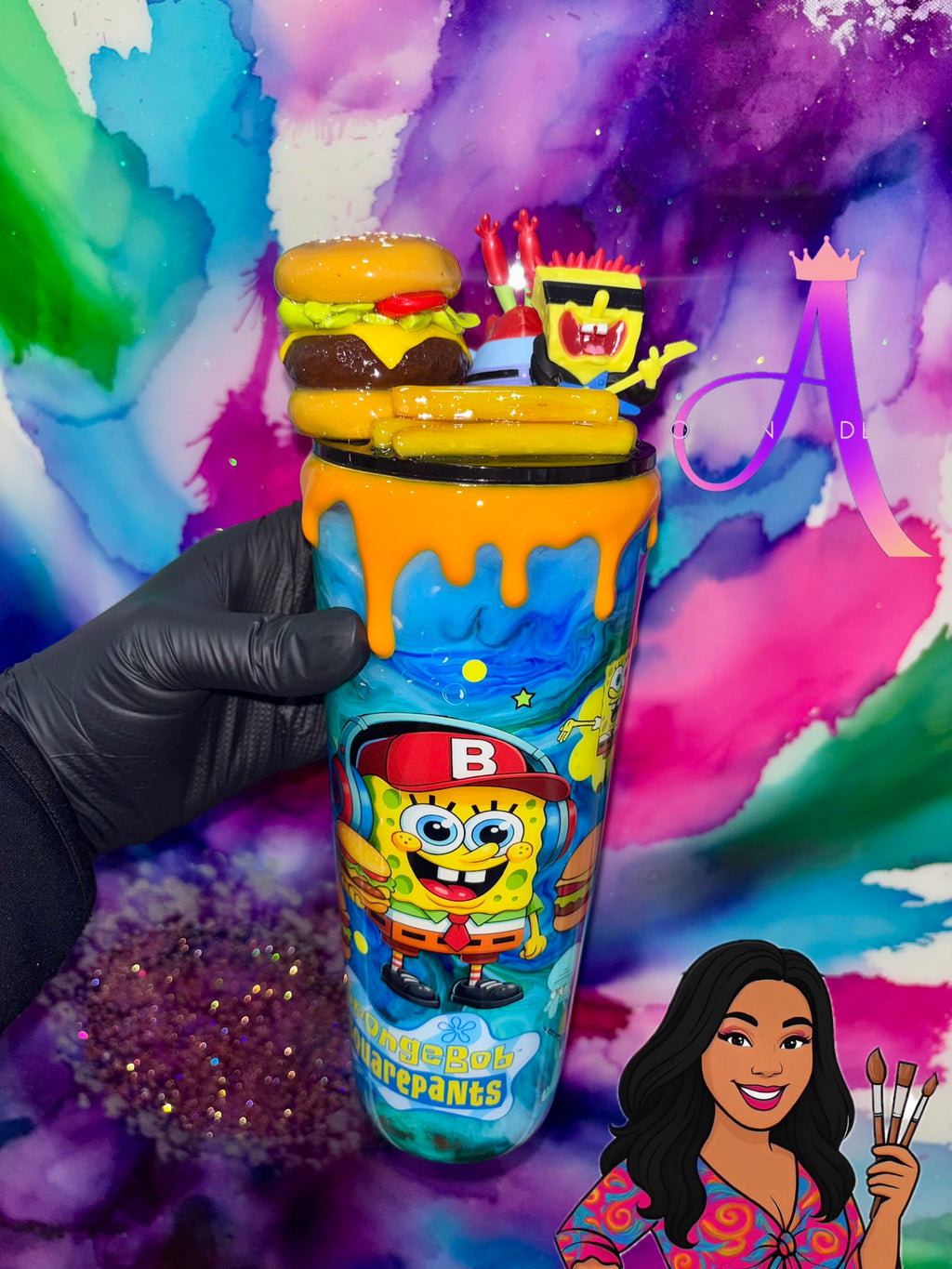 “Bikini Bottom Burger Party” : SpongeBob & Mr. Krabs (Rockstar Edition)🍔🎸✨🦀🎉