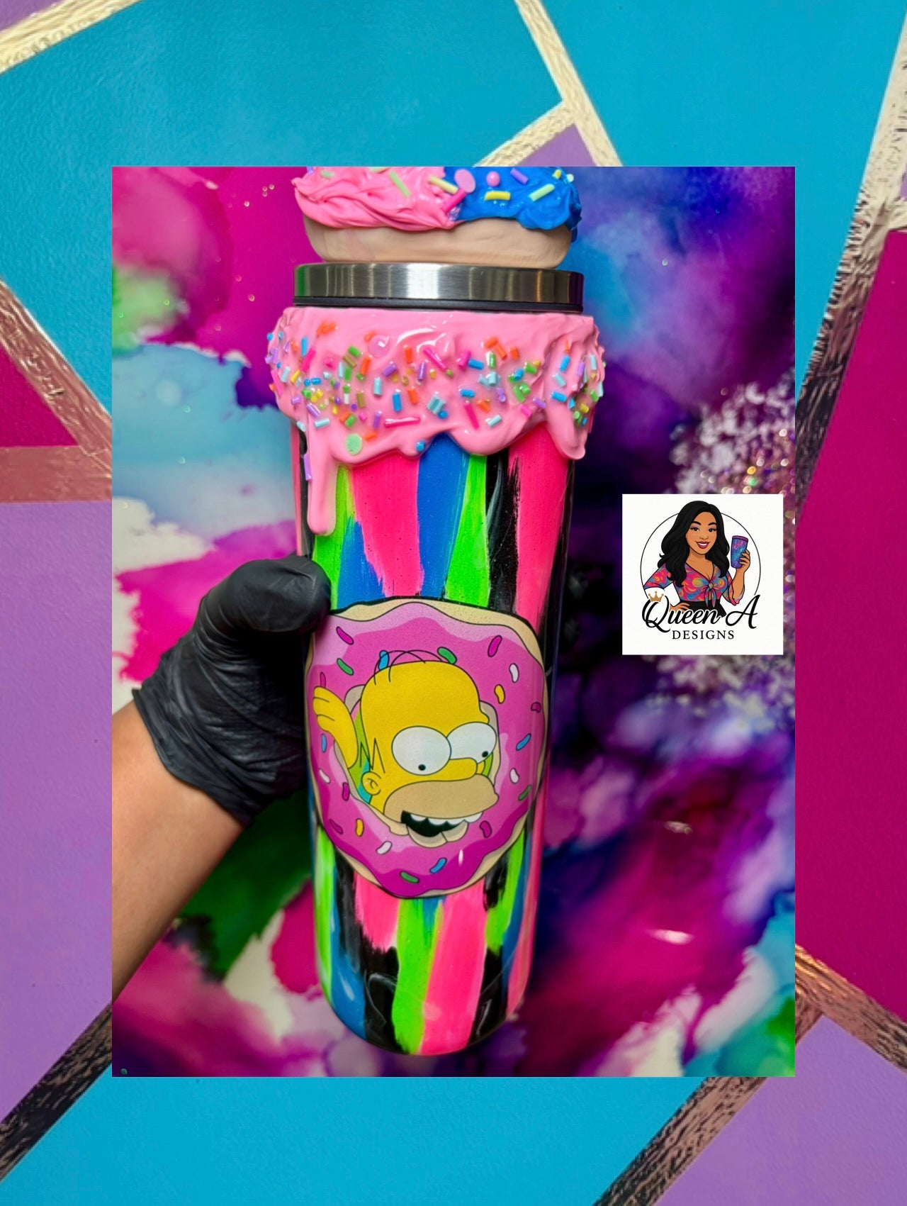 "Homers Neon Craves" 30 Oz. Tumbler