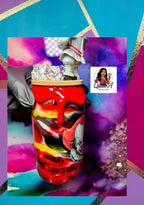 “You’ll Float Too!”🎈🩸18 Oz. Glass Tumbler