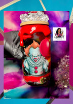 “You’ll Float Too!”🎈🩸18 Oz. Glass Tumbler