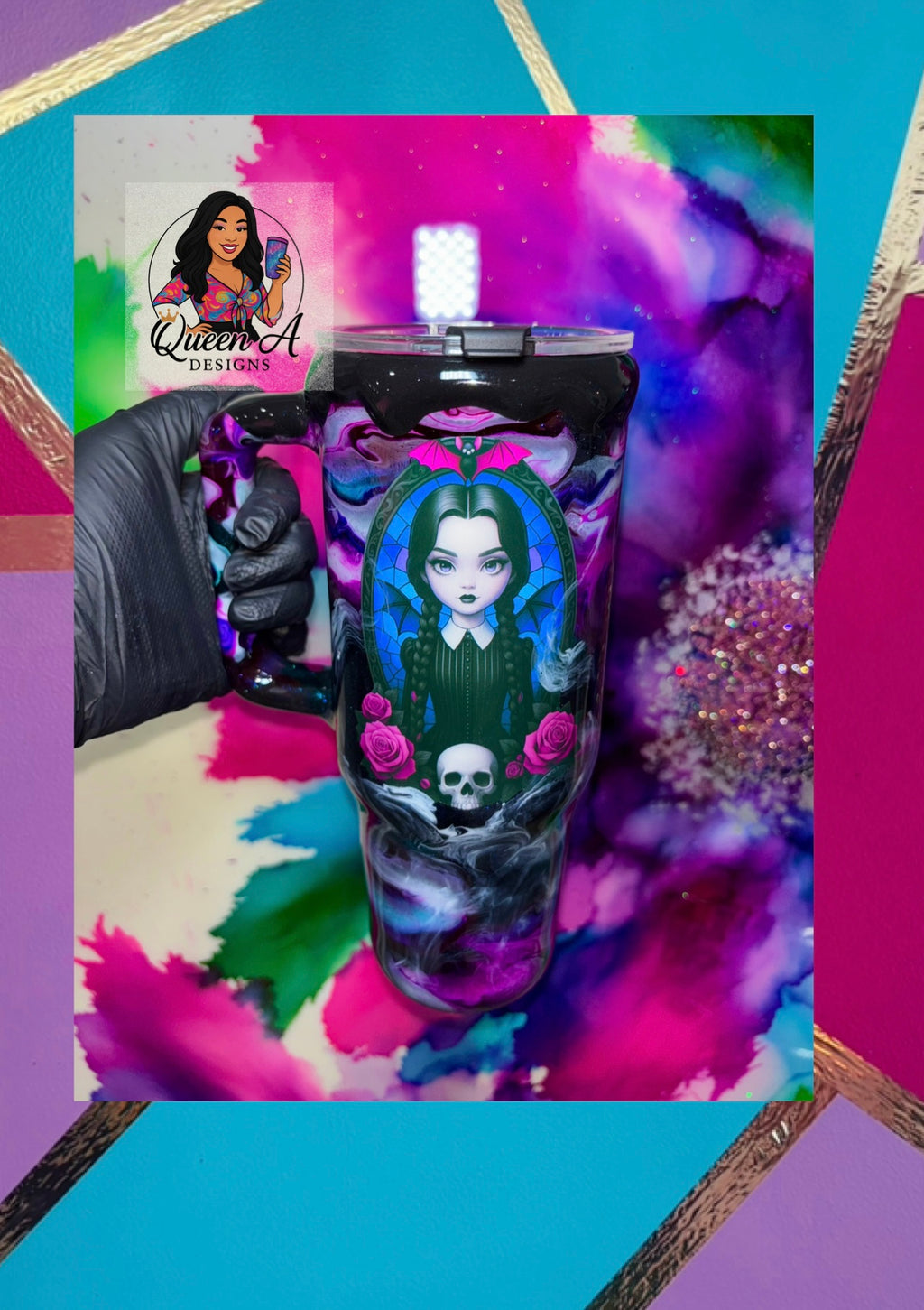 “Wicked Wednesday”🖤💜40 Oz. Tumbler