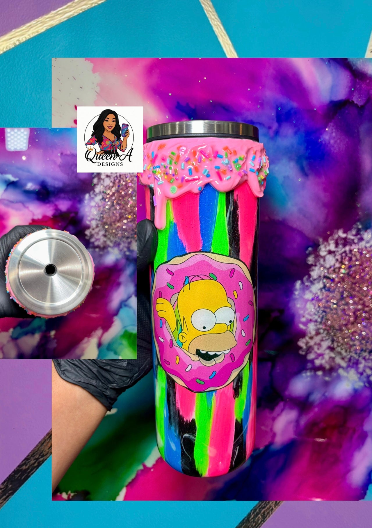 "Homers Neon Craves" 30 Oz. Tumbler